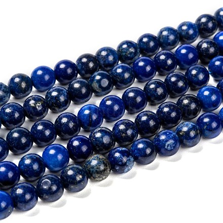 Chapelets de perles en lapis-lazuli naturel X-G-G087-8mm-1
