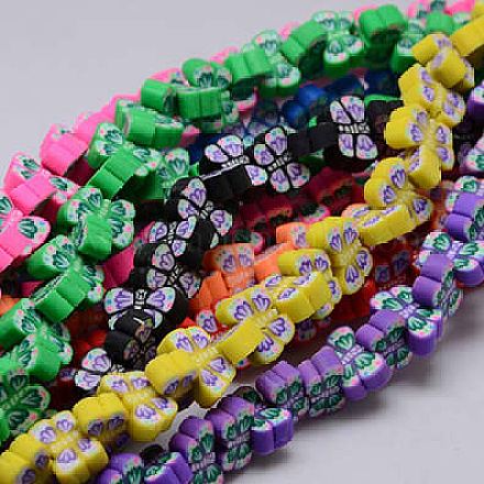 Handmade Polymer Clay Beads Strands FIMO-13X10-5-1