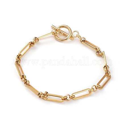 Bracelets de chaîne figaro en 304 acier inoxydable BJEW-JB05838-1