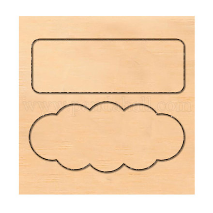 Matrice de découpe de coupe de bois DIY-WH0169-37-1