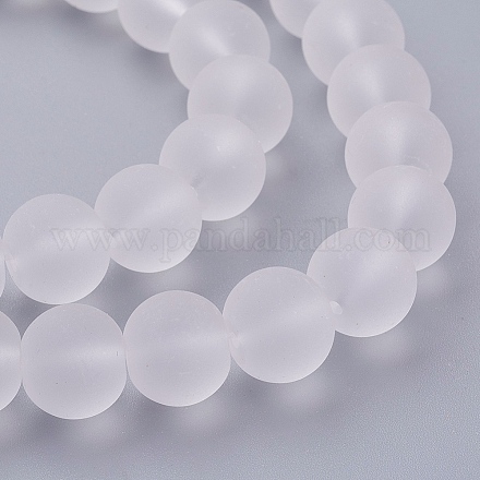 Chapelets de perles en verre transparent X-GLAA-S031-12mm-13-1