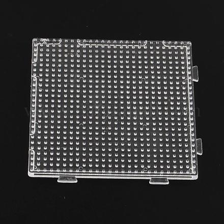 Pegboards cuadrados para mini cuentas hama beads 3x2.5mm DIY-Q009-08-1