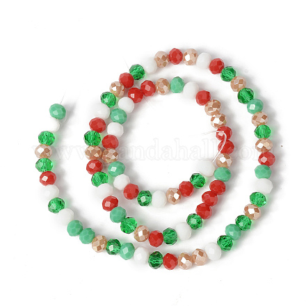 Brins de perles de verre sur le thème de Noël GLAA-G095-01B-1