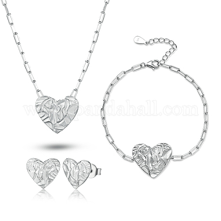 Conjuntos de joyas de acero inoxidable para mujer UH9338-4-1