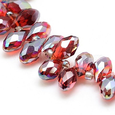 Electroplate Glass Beads Strands EGLA-J031-H07-1