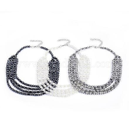 Alloy Tiered Necklaces NJEW-G267-07-1