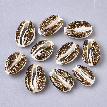 Perles de coquillage cauri naturelles SSHEL-N034-36B-1