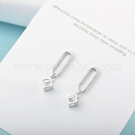 925 Sterling Silber Ohrstecker EJEW-BB47330-A-1