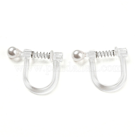 Resin Clip-on Earring Findings FIND-H046-08-1