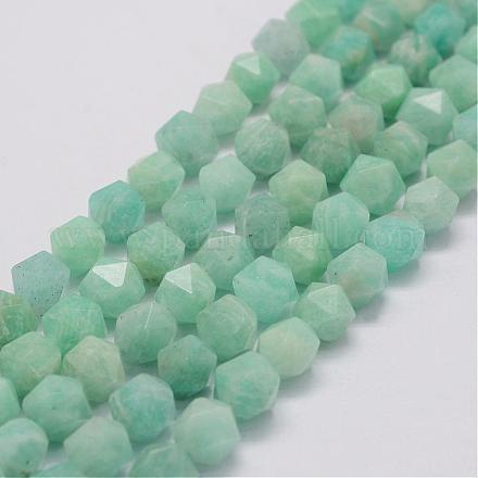 Chapelets de perles en amazonite naturel G-G970-10-12mm-1