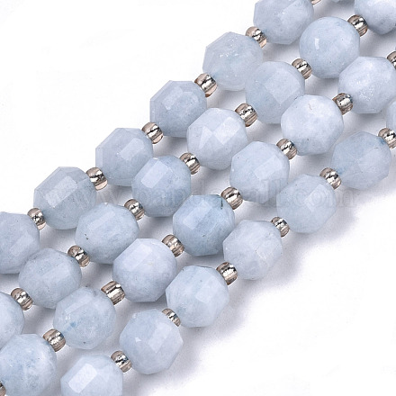 Chapelets de perles en aigue-marine naturelle G-N328-021-1