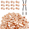 100Pcs Bolo Tie Slides Clasp Accessories, Blank Bolo Tie Slides Low Profile, Rectangle, Golden, 19x7x5mm, Hole: 3x3mm
