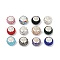 Alloy Rhinestone Clay Pave Beads, Rondelle, Mixed Color, 11.5x7.5mm, Hole: 5mm