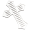 Acrylic Coin Base Display Holder, Cross, Clear, 22.8x16.9x0.9cm