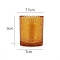 Glass Candle Cups, for Candle Making Tools, Column, Goldenrod, 7.5x9cm