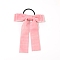 Velvet Hair Ties, Hair Accessories for Women Girls, Bowknot, Pink, 170x135mm