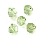 Glass Imitation Austrian Crystal Beads, Polygon, Faceted, Green Yellow, 7x7.5x7.5mm, Hole: 1.2mm