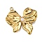 Plastic Pearl Pendants, with 304 Stainless Steel, Bowknot, 21.5x25x3mm, Hole: 1.8mm