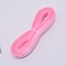 Polyester Ribbon, Flat Ribbon, Pink, 10mm