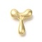 Rack Plating Brass Beads, Balloon Letter, for Personalized Name Necklaces Making, Long-Lasting Plated, Lead Free & Cadmium Free, Real 18K Gold Plated, Letter T, 23x19.5x7mm, Hole: 2mm