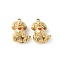 304 Stainless Steel Enamel Pendants, Dog Charms, Ion Plating(IP), Real 18K Gold Plated, 15x11.5x9mm, Hole: 1.6mm