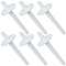 Plastic Empty Spools for Wire, Thread Bobbins, White, 6.55x2.55cm