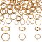 150Pcs 3 Styles 304 Stainless Steel Split Rings, Double Loops Jump Rings, Real 18K Gold Plated, 8~12x1.3~2mm, Inner Diameter: 6.5~10mm, 50pcs/style