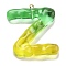 Resin Pendant, with Iron Ring 38x34.5x7mm, Hole: 2mm