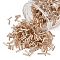 Glass Bugle Beads, Silver Lined, Wheat, 6~8x1.8mm, Hole: 0.6mm, about 1250pcs/50g