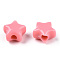 Opaque Acrylic Beads, Star, Salmon, 9x9.5x5.5mm, Hole: 2.5mm, about 2050pcs/500g