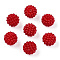 Imitation Pearl Acrylic Beads, Berry Beads, Combined Beads, Round, FireBrick, 12mm, Hole: 1.5mm, about 740pcs/500g