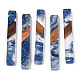 Grands pendentifs en résine transparente et bois de noyer RESI-ZX017-62-1