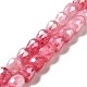 Electroplate Glass Beads Strand GLAA-G088-03-2