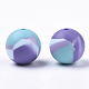 Perles de silicone écologiques de qualité alimentaire tricolores X-SIL-T056-02b-01-1