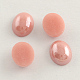 Pearlized Plated Opaque Glass Cabochons PORC-S804-4x6-03-1