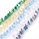 Electroplate Glass Beads Strands EGLA-R031-4mm-M-1
