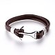Leather Cord Multi-strand Bracelets BJEW-F349-25P-3