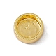 Emaille-Perlen aus echtem 18 Karat vergoldetem Messing KK-F814-04G-03-2