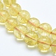 Chapelets de perles de citrine naturelle G-E483-12-8mm-3