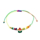 Adjustable Cord Bracelet for Teen Girl Women BJEW-JB06880-4