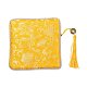 Sacchetto regalo sacchetto di gioielli con cerniera nappa broccato cinese ABAG-F005-02-2