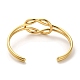Золотые браслеты-манжеты из нержавеющей стали 304 для женщин BJEW-C050-01D-G-3