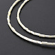 Glass Silk Stain Style Beads Strands GLAA-N047-001B-02-4