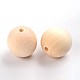 Perles rondes en bois non fini WOOD-Q008-35mm-LF-2