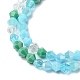 Chapelets de perles en verre électroplaqué EGLA-D018-02F-3