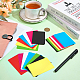 28 pieza de láminas de plástico de 7 colores&nbsp;DIY-CP0013-26-4
