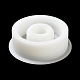 DIYのフラットラウンド燭台シリコンモールド  樹脂用  ジェッソ  セメントクラフト作り  ホワイト  8.2x2.65cm  内径：2のCM DIY-G094-02-4