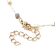 Fabrication de bracelets de chaîne à maillons en perles de cube en laiton faits à la main AJEW-JB01150-40-3