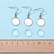 Kit per la creazione di orecchini pendenti rotondi piatti fai da te DIY-FS0002-80-5