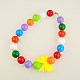 Enfants en bloc perles acryliques bubblegum colliers volumineux NJEW-JN00403-01-2